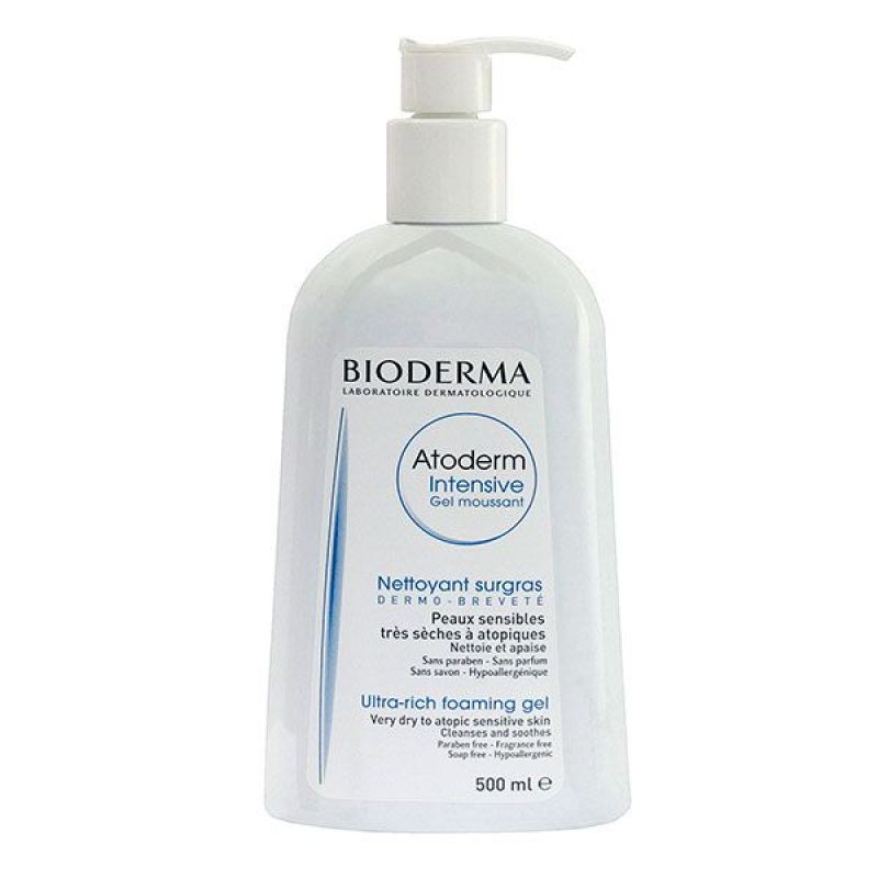 Гель атодерм интенсив. Гель Биодерма (Bioderma) Атодерм. Биодерма Atoderm Intensive Gel moussant. Биодерма гель 500 мл. Биодерма гель интенсив 200.