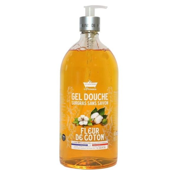 Pbp Gel Douche Surgras Fleur De Coton 1L