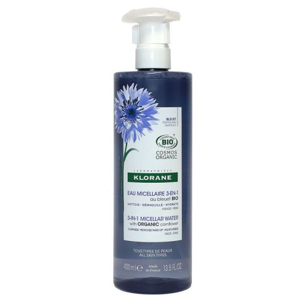 Klorane Bleuet Eau Micellaire Bio 400Ml