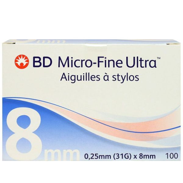 Bd Microfine Ultra Aig 8mm100