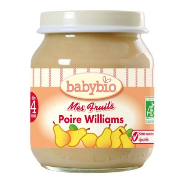 Babybio petit pot poire williams 130g