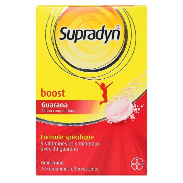 Supradyn boost sans sucre 20 comprimés effervescents