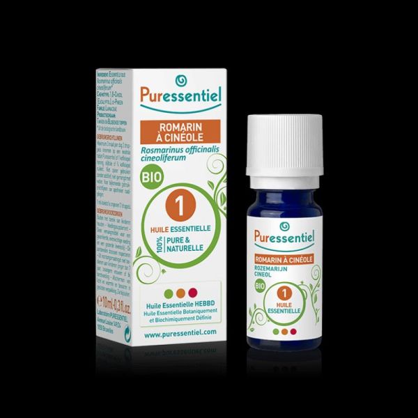 Puressentiel Huile Essentielle Romarin à Cinéole Bio 10ML - Parapharmacie  en ligne Maroc – Jannatecare