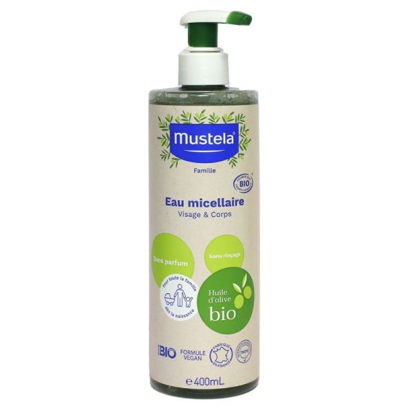 Mustela Eau Micellaire Bio 400Ml