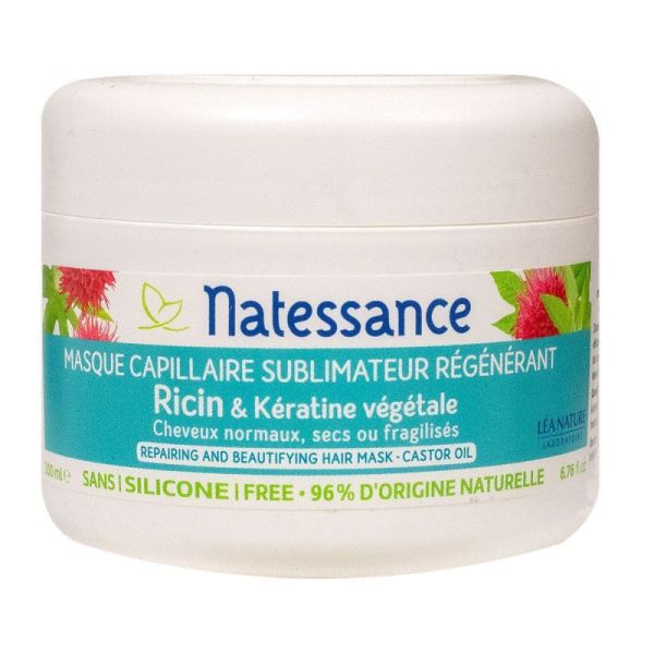 Natessance Ricin Masque Capillaire 200Ml